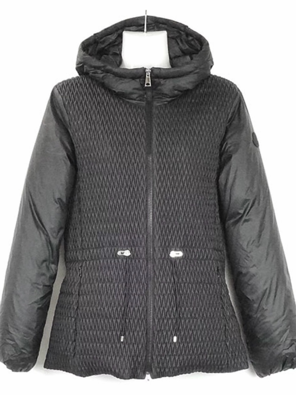 Moncler Black Quilted Hooded Puffer Jacket